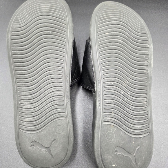 KIDS PUMA COOL CAT DRIP BX PS SLIDES BLACK/WHITE SIZE 3C - Picture 3 of 4